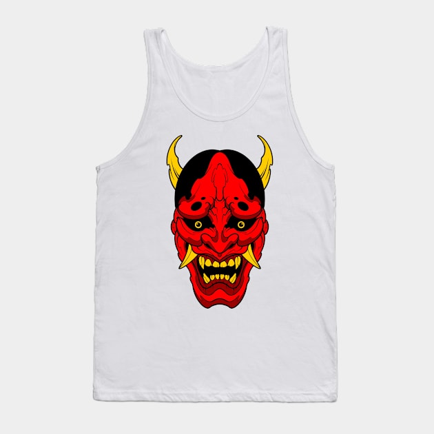 smile oni mask Tank Top by TOSSS LAB ILLUSTRATION